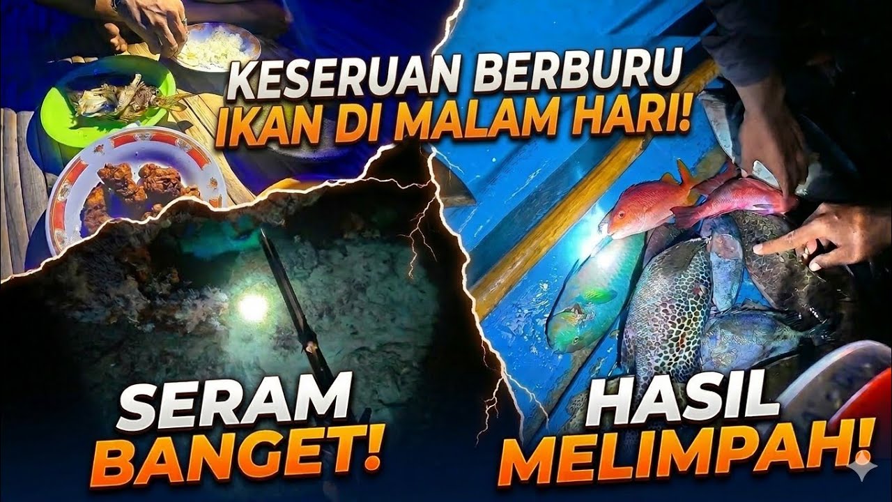 Berburu ikan dimalam hari dan langsung dimasak & dinikmati!?