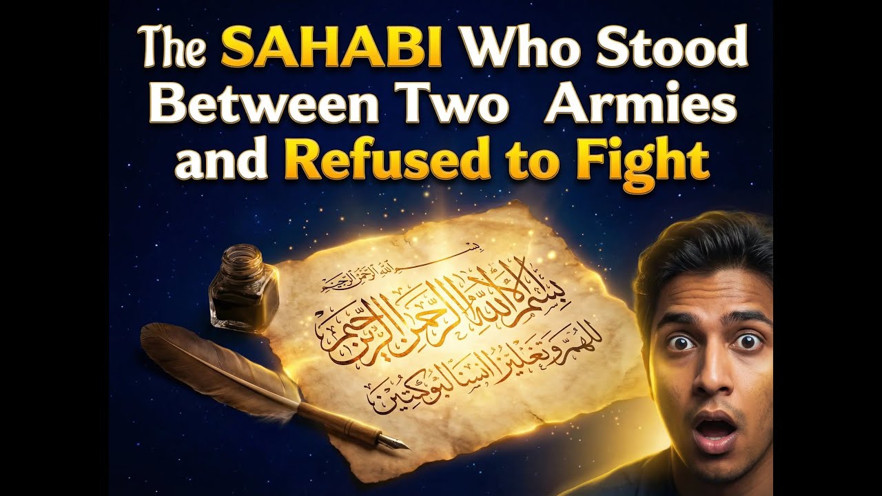 The Sahabi Who Stood Between Two Armies and Refused to Fight — A Faith That Shook History