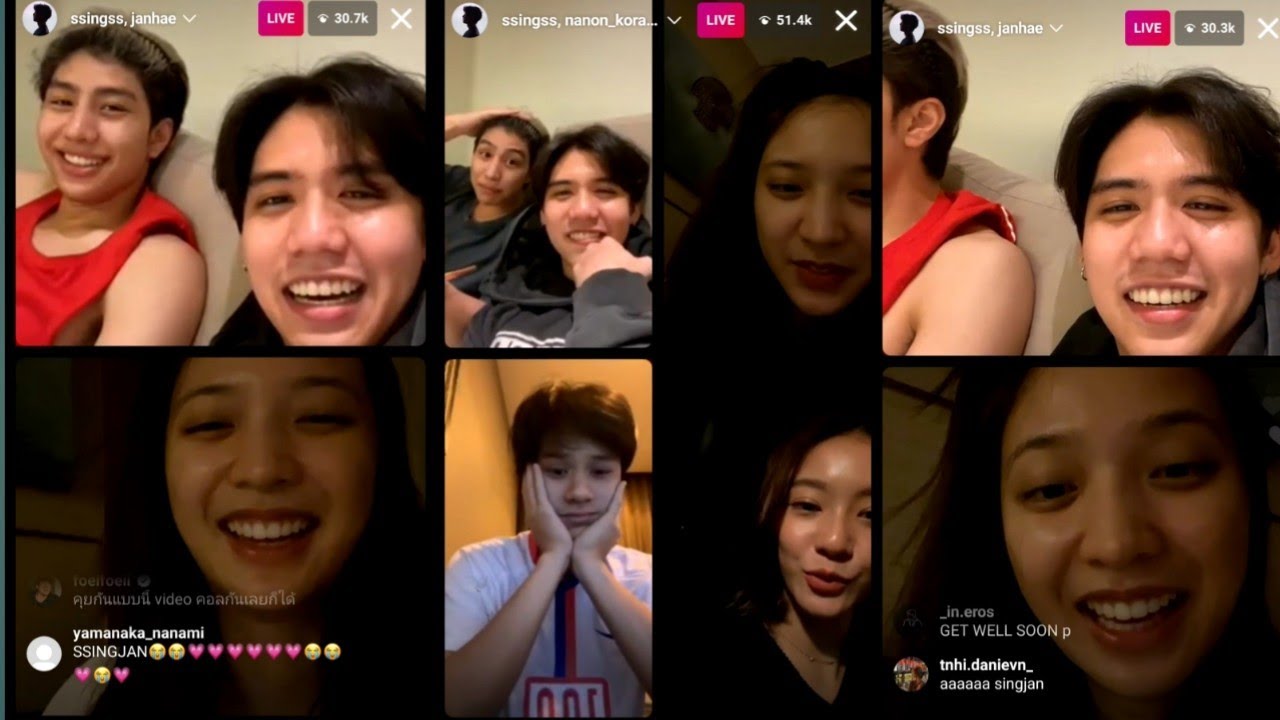 SING HARIT, JANHAE, NANON KORAPAT, NAMTAN TIPNAREE INSTAGRAM LIVE 02|12|22