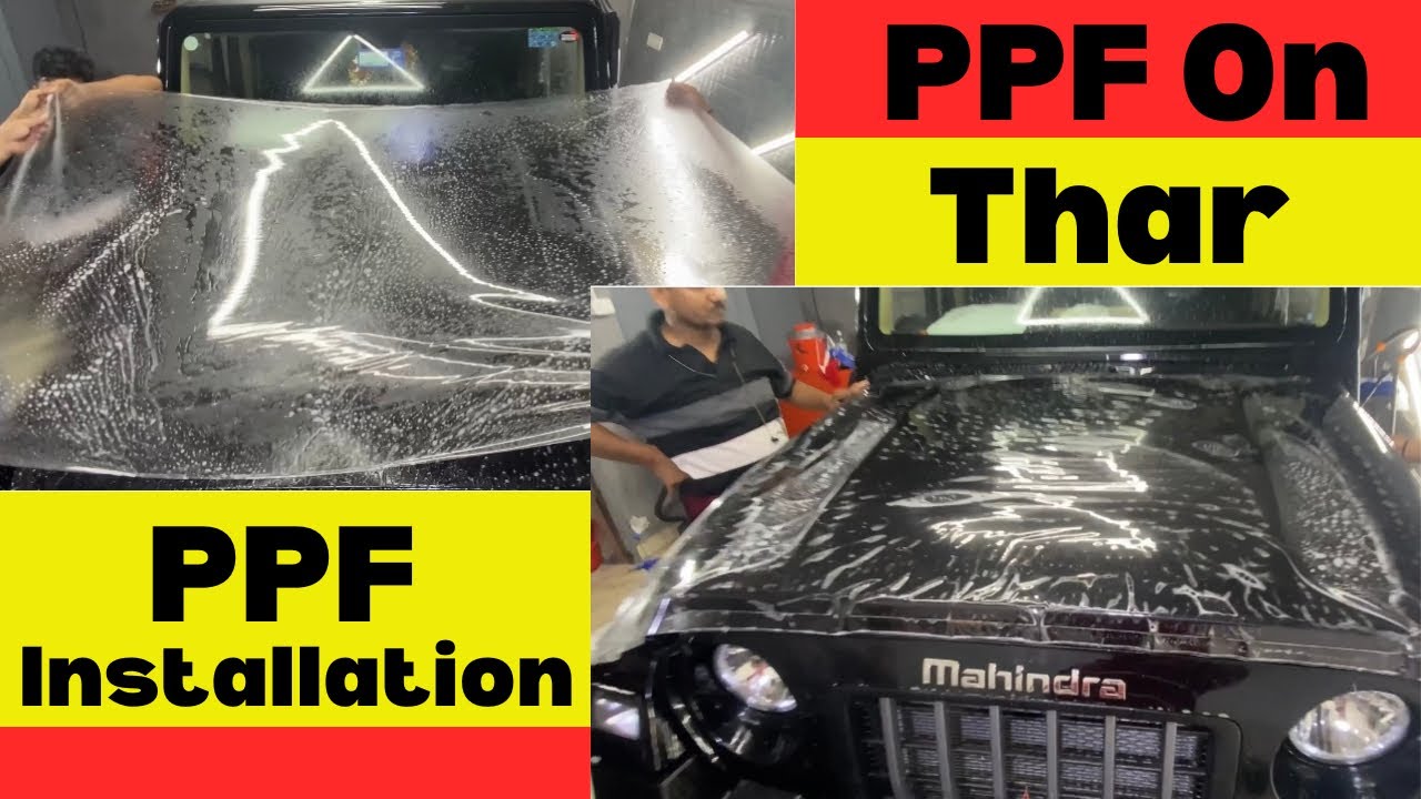 PPF on Mahindra Thar | PPF installation process |#ppf #instalation #thar #mahindra