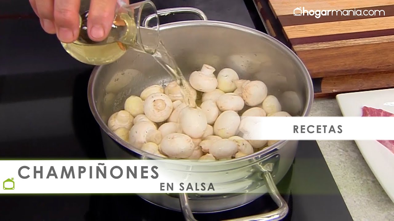 CHAMPIÑONES en SALSA 🍄 ¡Receta fácil y rápida de Karlos Arguiñano! 🍲 Hogarmania