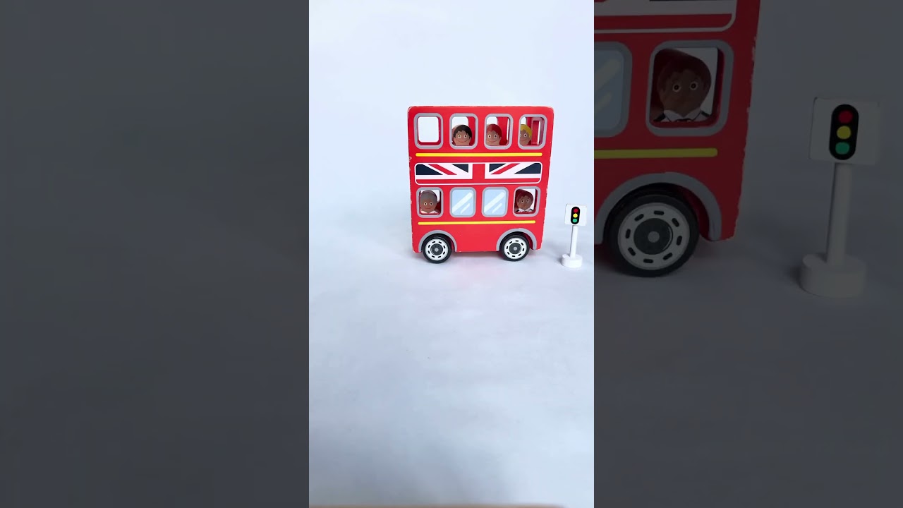 Wooden London Double Decker Bus