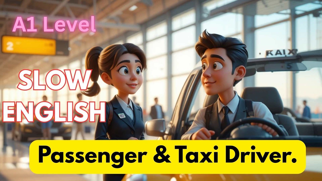 Passenger & Taxi Driver | English Listening Practice for Beginners (A1-A2)
