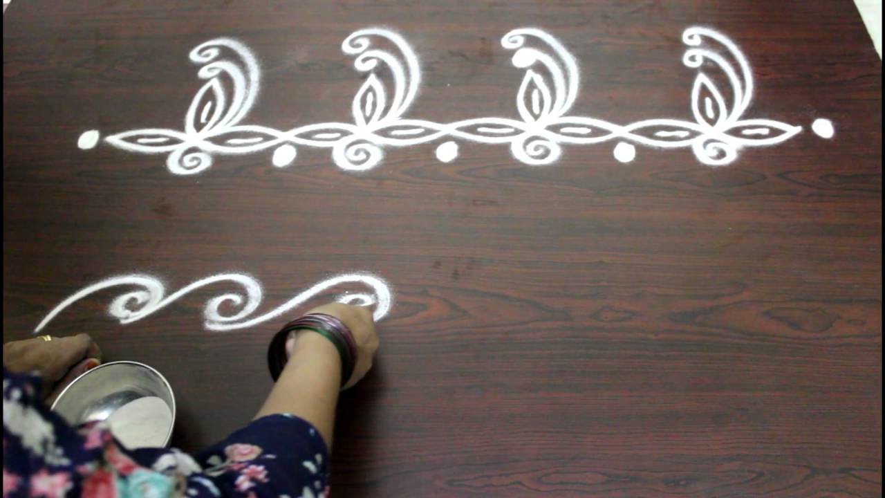 freehand rangoli border designs
