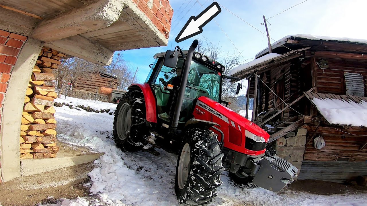 Tomruk Yüklemeye Gittiğim Yere Traktörü Zar Zor Sığdırdım! | Massey Ferguson 5440