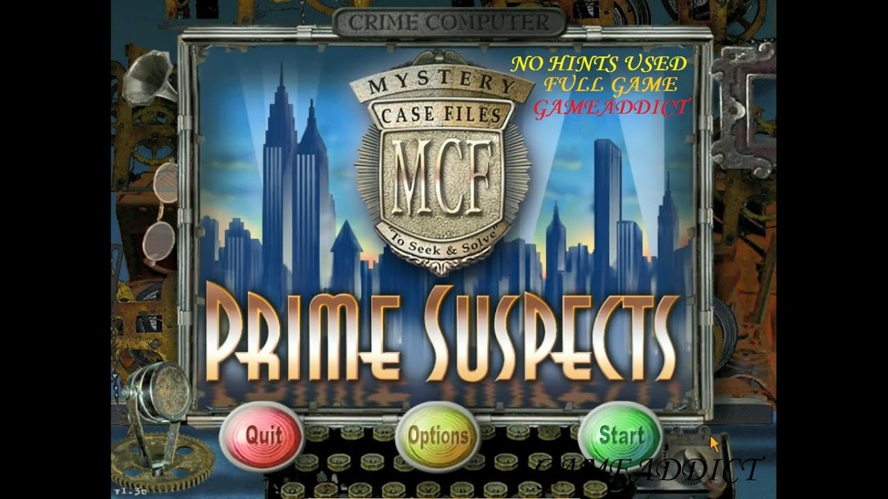 MYSTERY CASE FILES PRIME SUSPECTS (No Hints Used) : FULL GAME, SPEEDRUN, WALKTHROUGH