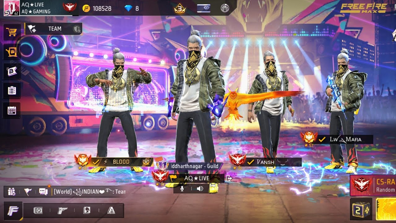 AQ GAMER YT IS LIVE TEAM CODE GIVEAWAY 😱 FREE FIRE LIVE TODAY 🥰 #freefire #fflive