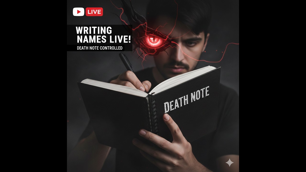 🔴LIVE Name Writing on death note #ArtLiveStream #LiveCalligraphy #deathnotenamewriting #liveartist