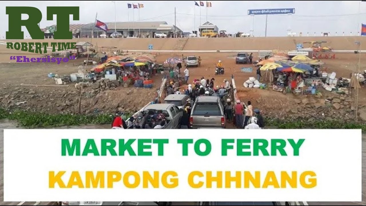 KAMPONG CHHNANG MARKET TO FERRY BOAT, KAMPONG CHHNANG CITY - VLOG 08 #PADYAK #BIKING #KCMARKET