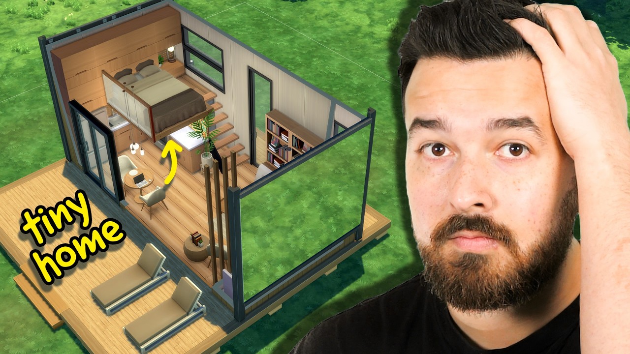 I built a tiny home with a loft bed