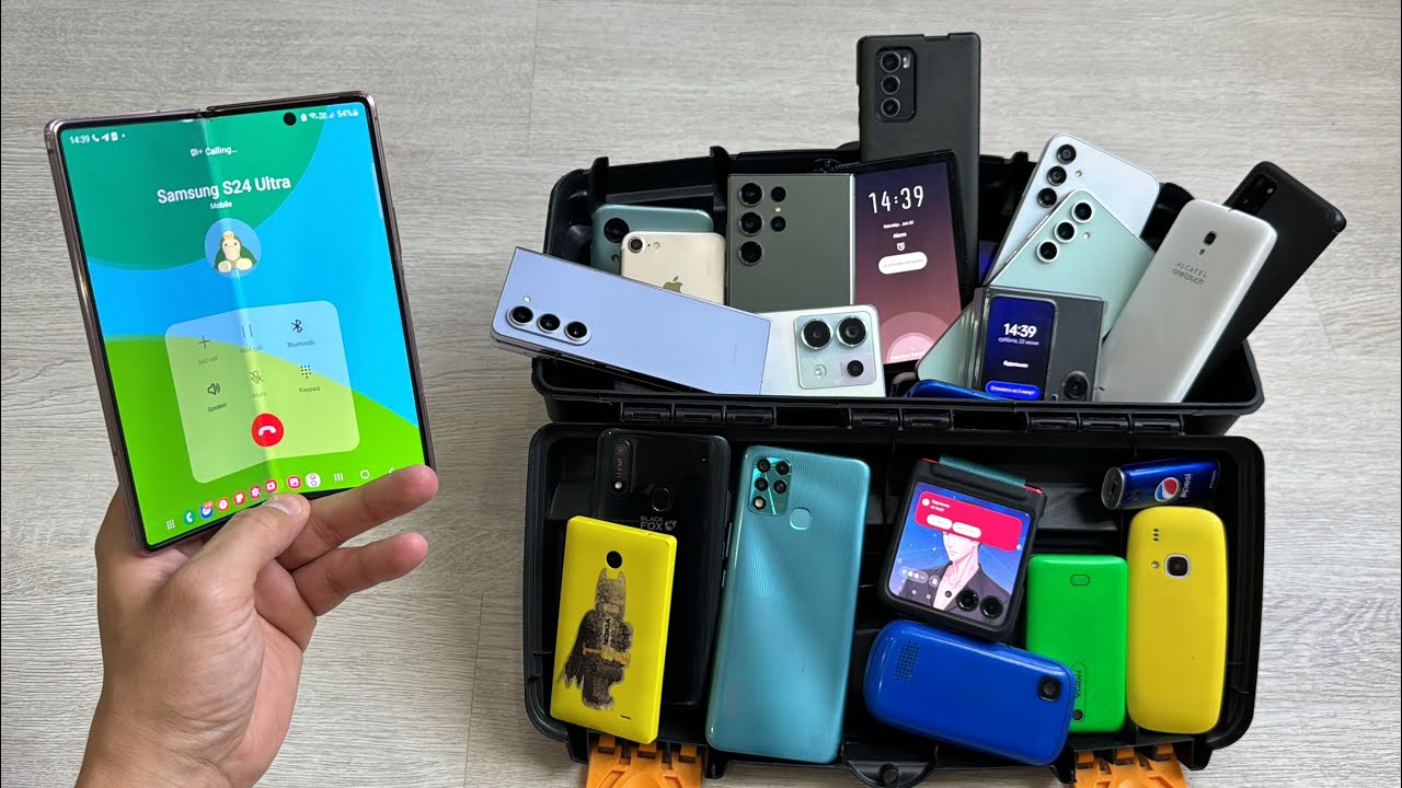 The phones in the Box are set up for incoming Calls Samsung S24ultra/ Alcatel Top model/Iphone Pro