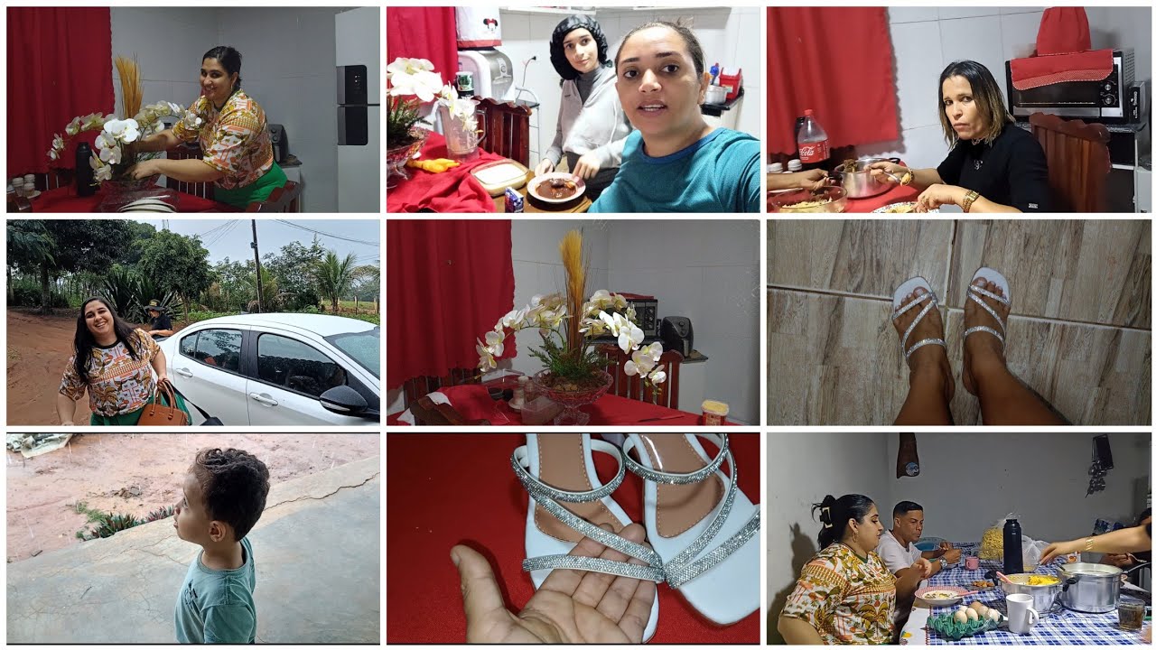 MINHAS VISITAS CHEGARAM E OLHA O PRESENTE QUE ELA TROUXE PARA MIM FIQUEI SURPRESA