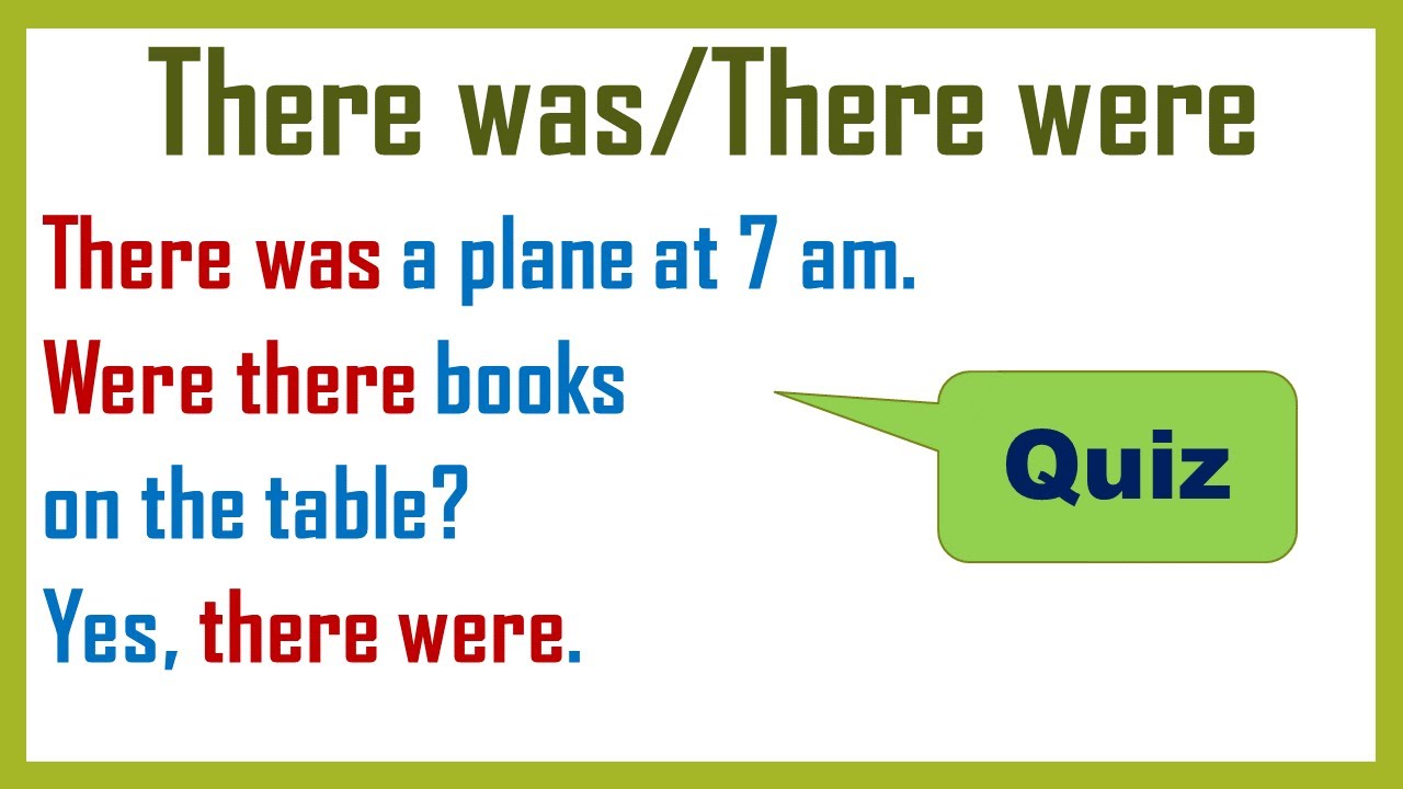 English There was/There were Quiz