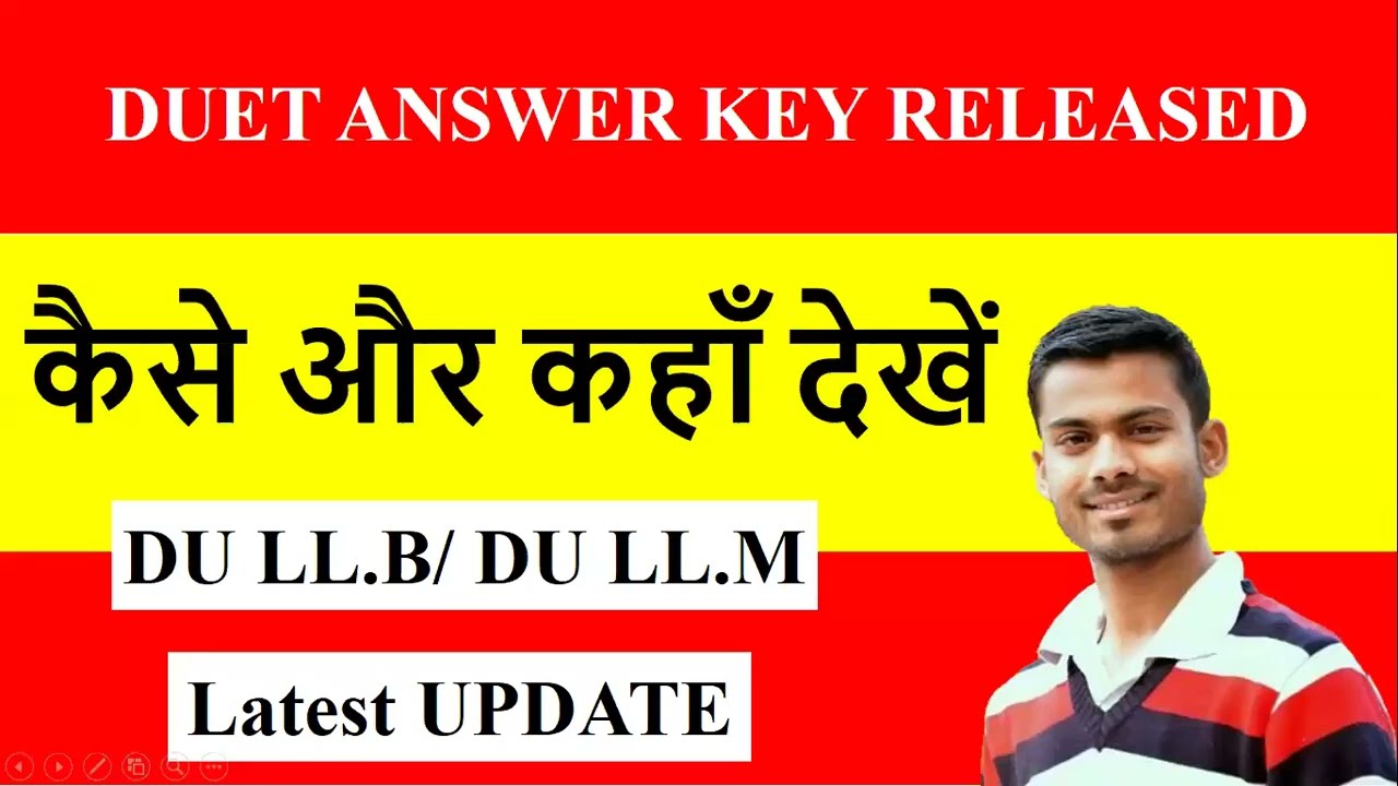 DUET Answer key 2022 || DU LLB ANSWER KEY 2022 || DU LLM ANSWER KEY 2022