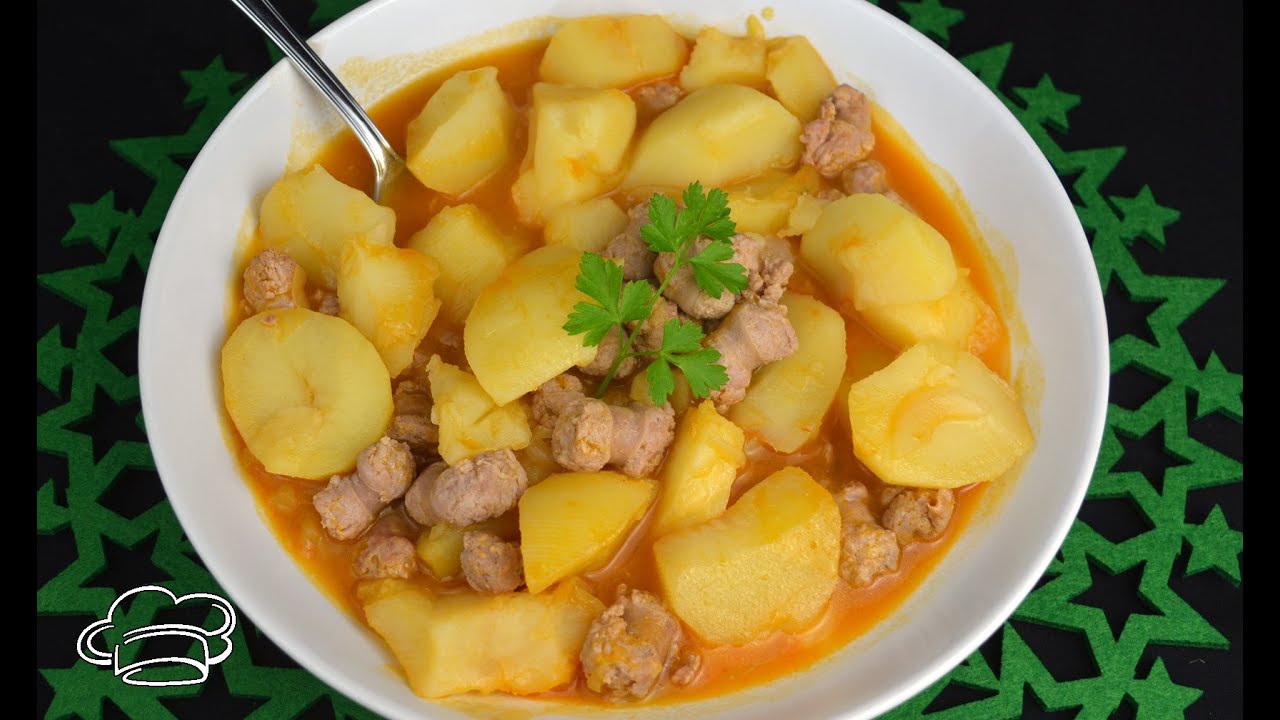 Patatas con salchichas, receta fácil especial para niños