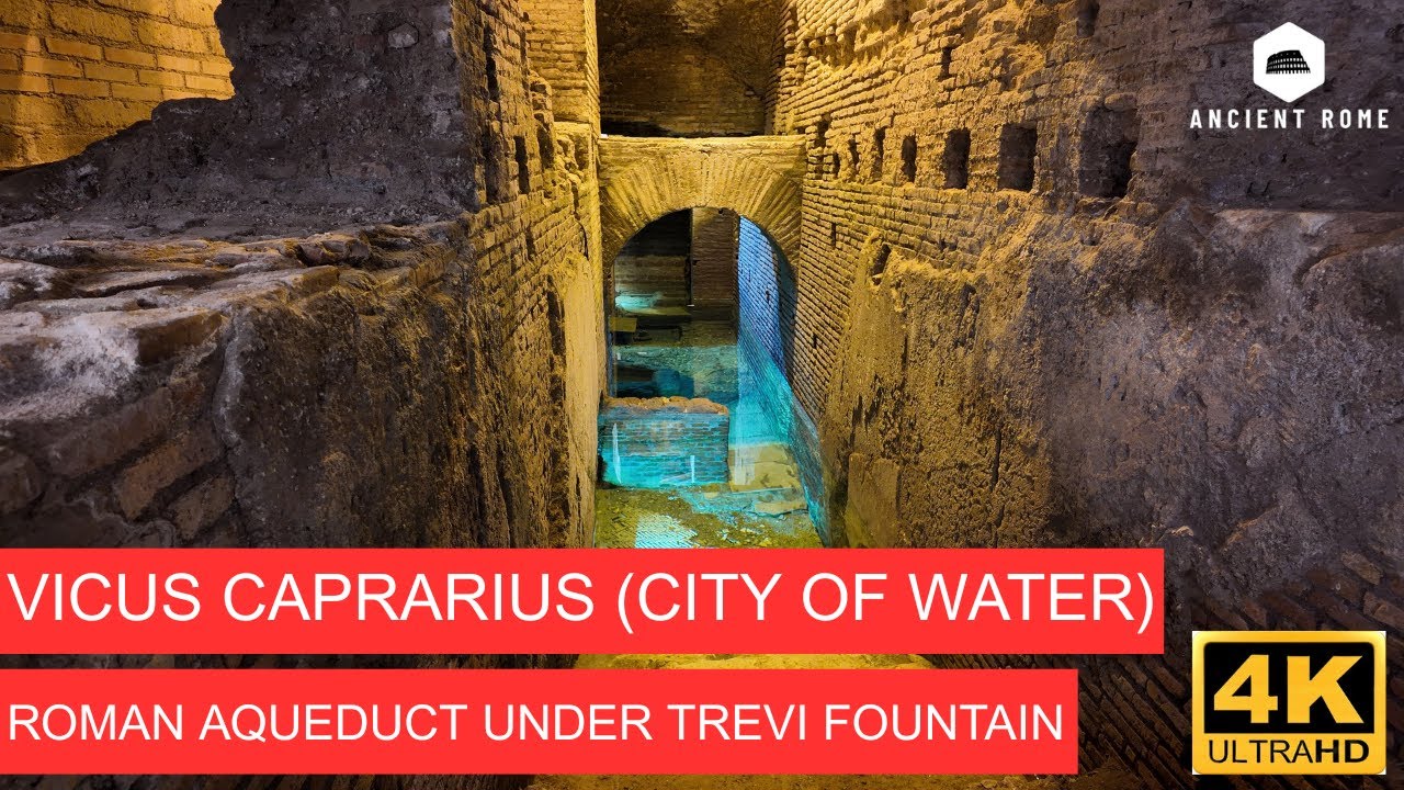 Vicus Caprarius (City of Water) 💧🏛️ | Roman Aqueduct Ruins Beneath Trevi Fountain