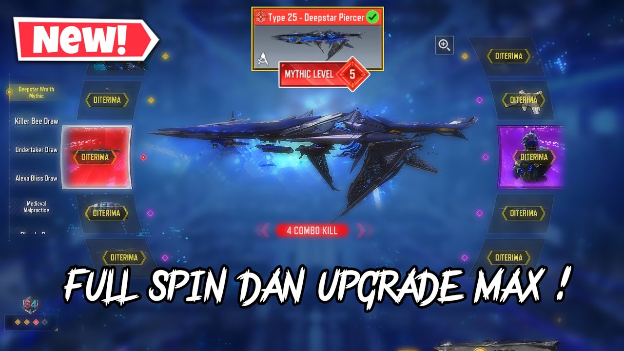 Full Spin Lucky Draw Mythic Type 25 Dan Upgrade Max | CODM