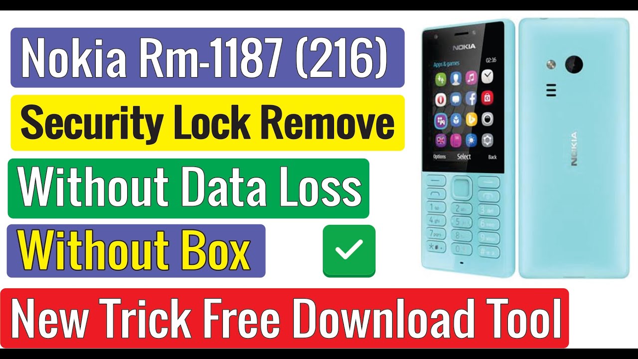 Nokia Rm-1187 Phone Lock Code Read Done With Miracle Box Nokia 216 Security Code unlock  Nokia Tool