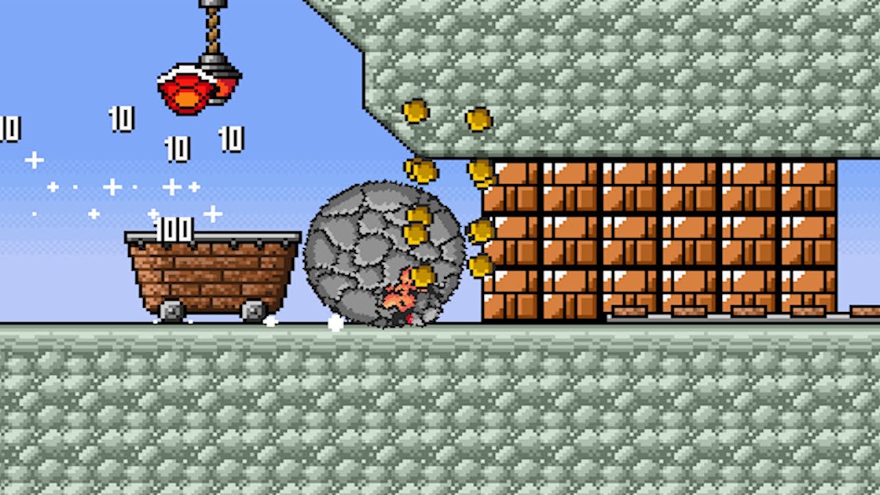 Super Mario Bros. X 2 (SMBX2 Beta 5) CUSTOM POWER-UP - ROCK MUSHROOM!