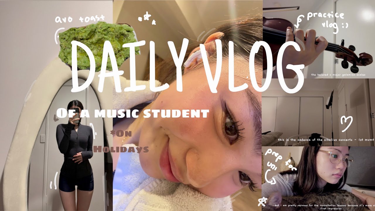 daily life of a violin music student in Australia🎻(vlog) | preparing for lessons in London | 브이로그☆.｡