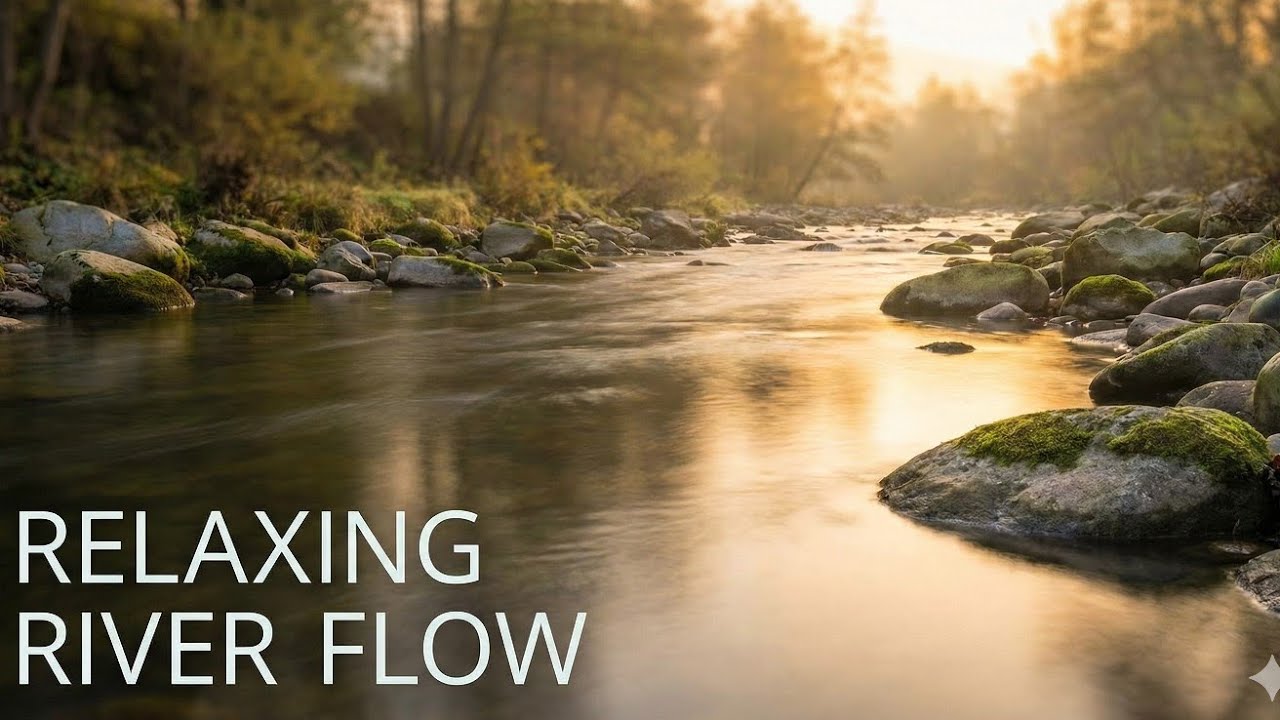 Relaxing River Flowing – Nature Sounds for Peace