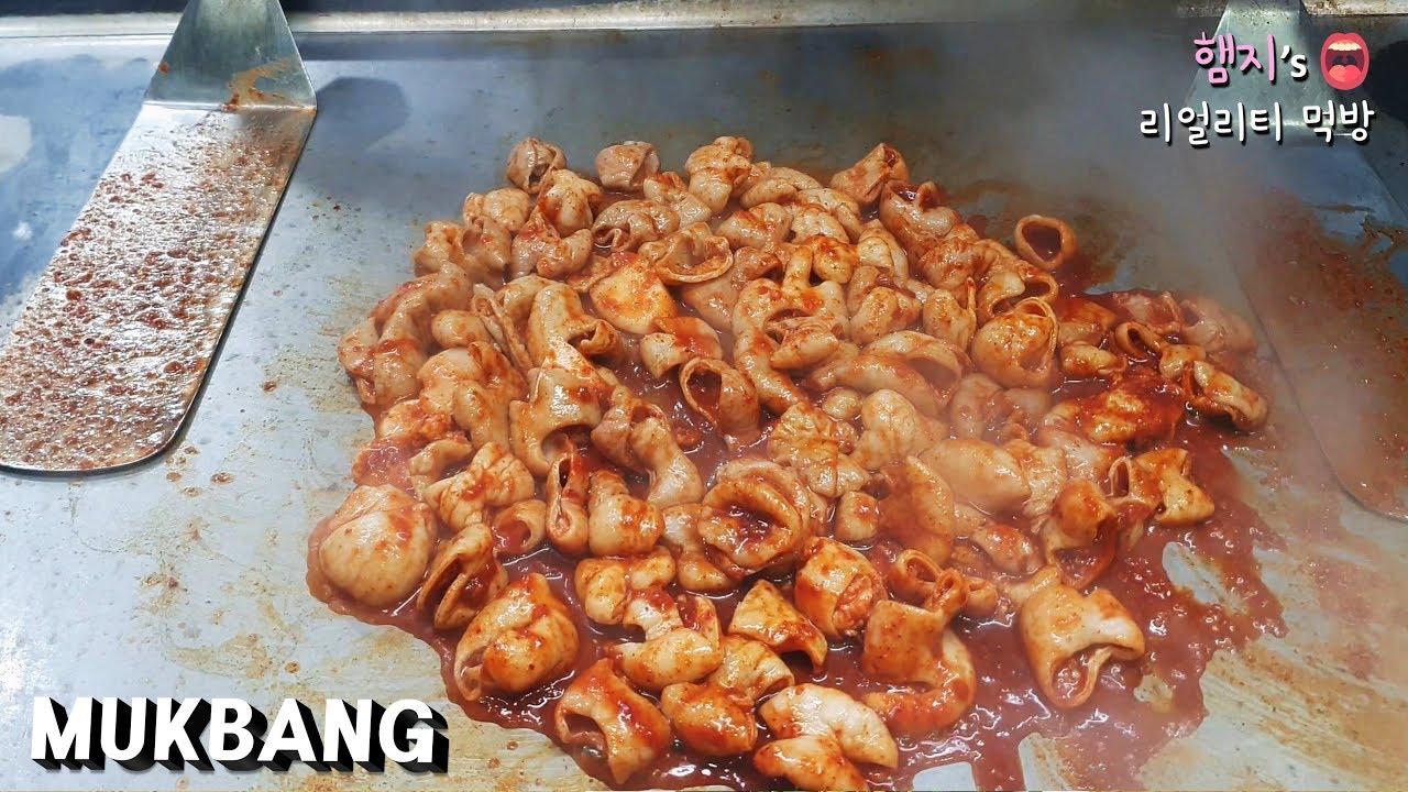리얼먹방:) 야채곱창에 소주한잔 캬★마무리는 볶음밥 (ft.계란찜)ㅣ Spicy Stir-fried Pork TripeㅣREAL SOUNDㅣASMR MUKBANGㅣ