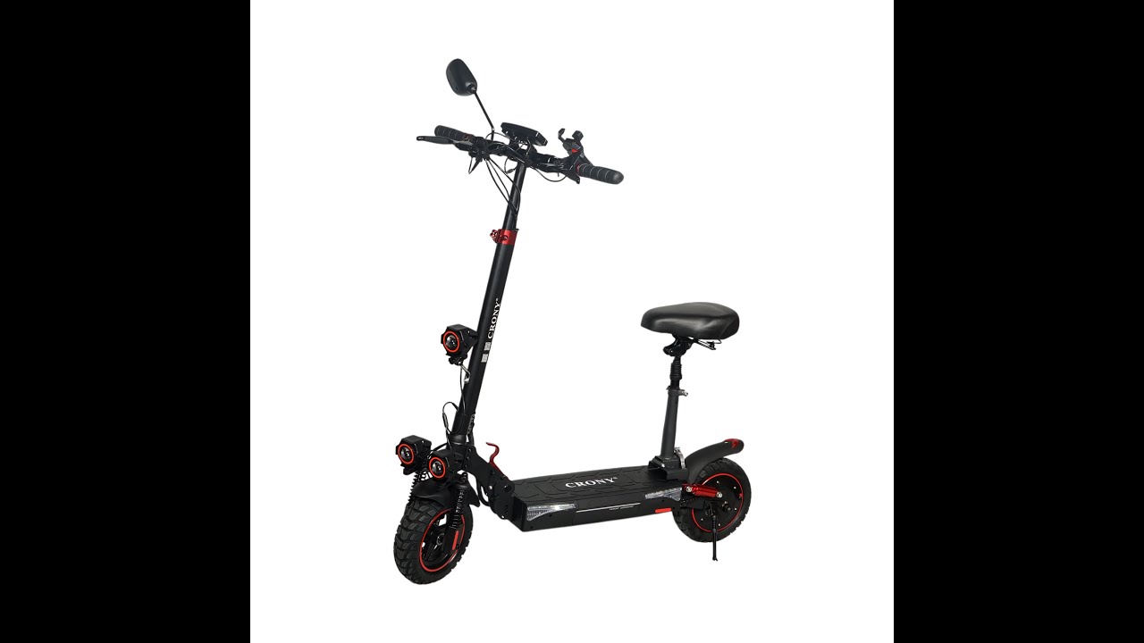 CRONY T4 big display high speed E-scooter Triple LED Headlamps Foldable Design