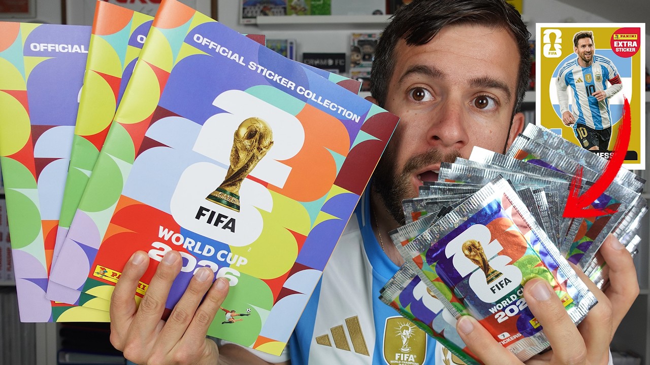BUSCANDO EXTRA STICKER en 60 SOBRES DE PACK DE LANZAMIENTO del MUNDIAL 2026 | WORLD CUP 2026 PANINI
