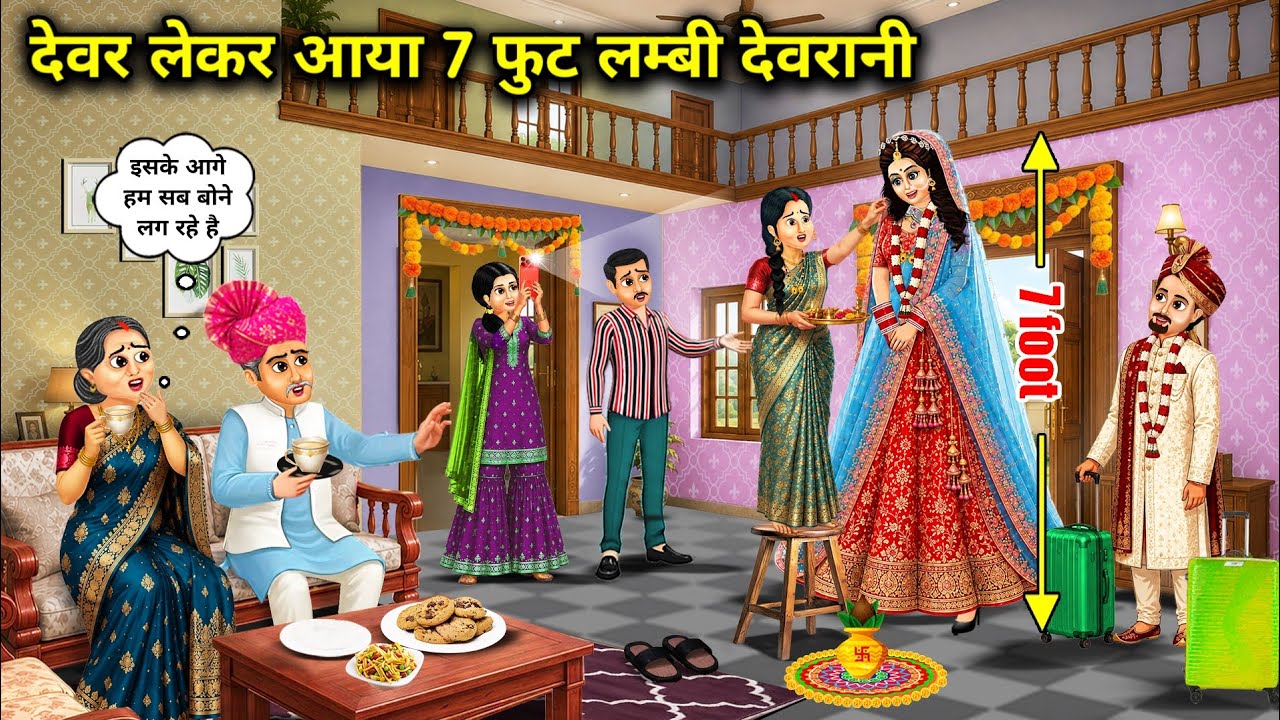 देवर लेकर आया 7 फुट लम्बी देवरानी | Brother-In-Law Brought 7 Feet Tall Sister-In-Law | Saas Bahu Ke