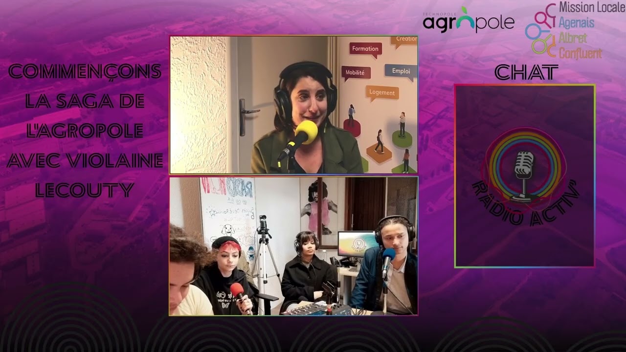 Extrait du 7ème live de Radio Activ’ – Interview de Violaine, cheffe communication à l'Agropole