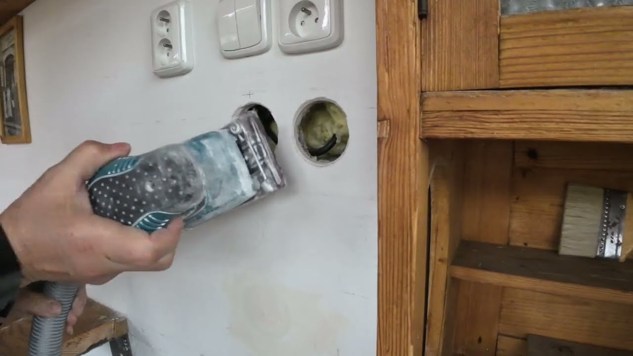 Sádrokarton oprava otvorů po zásuvce