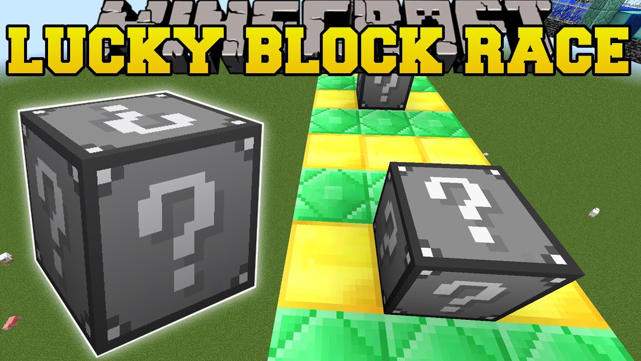 Minecraft: ЭКСТРЕМАЛЬНАЯ ТЁМНАЯ СТОРОНА ГОНКА ЗА УДАЧНЫМИ БЛОКАМИ - Мод Lucky Block - Мини-игра с...