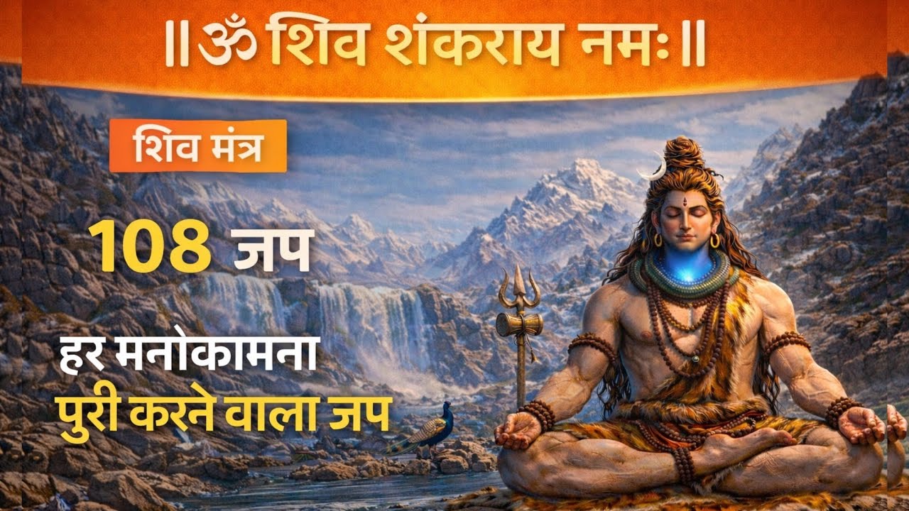 ॐ शिव शंकराय नमः | Om Shiv Shankaraya Namah | 108 बार जप |Mahadev | Shiv Mantra