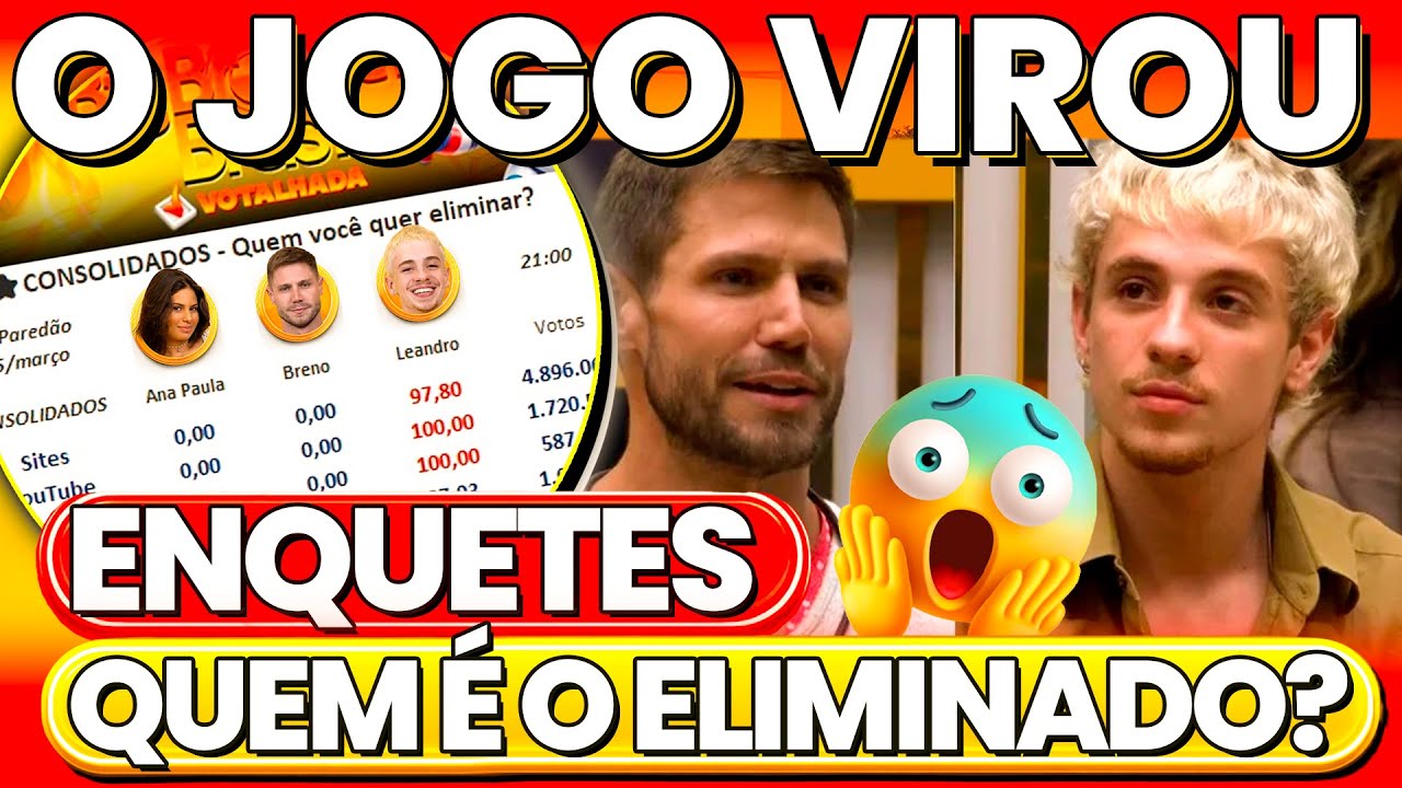 👁️BBB26🔥PESQUISA EXCLUSIVA DO 10&ordm; PARED&Atilde;O. GIRO DE ENQUETES J&Aacute; MOSTRA QUEM VAI SER ELIMINADO...