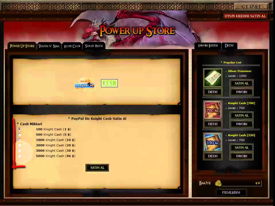 AxeKO.NET | How To Use Power Up Store ?