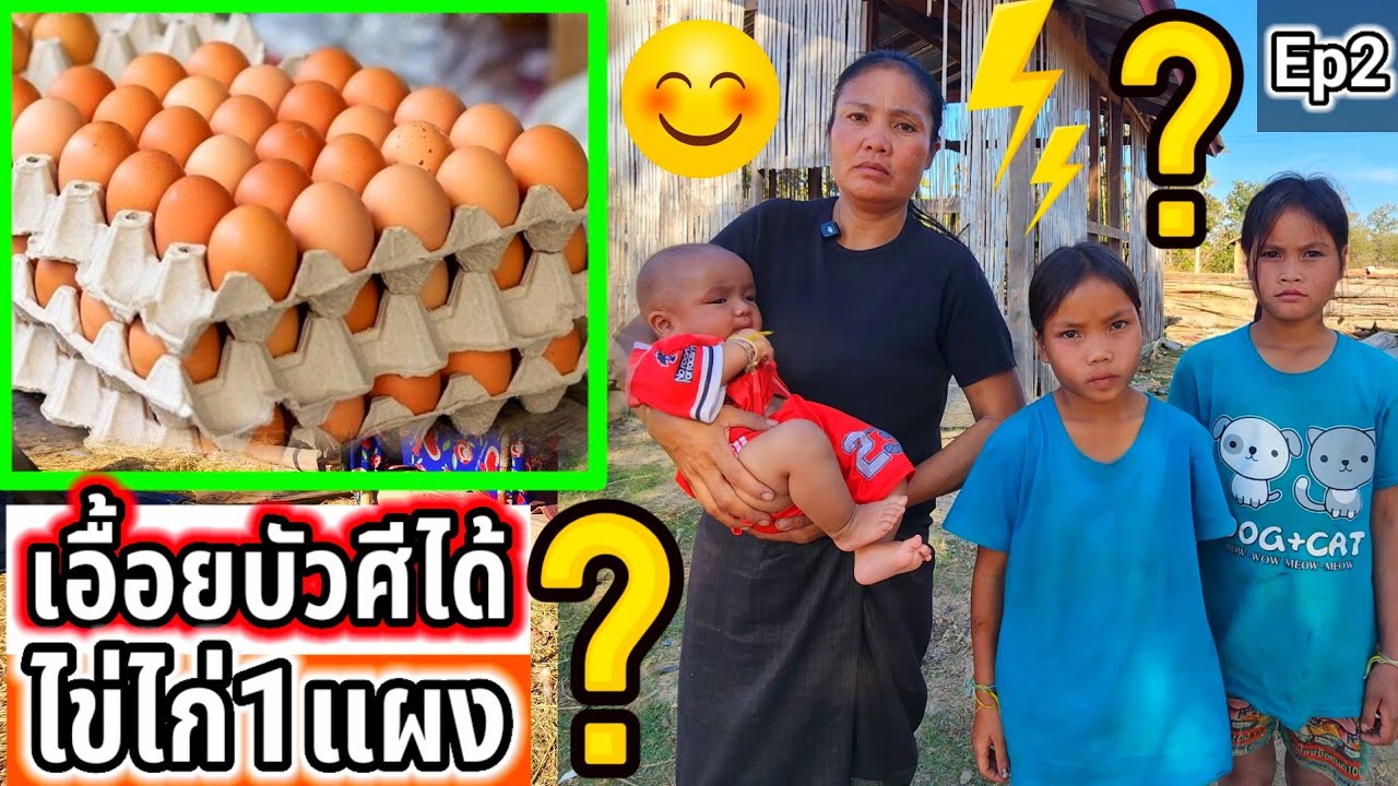 สาวบัวสีดีใจสุดๆที่ได้ไข่ไก่ในครั้งนี้ Ep2