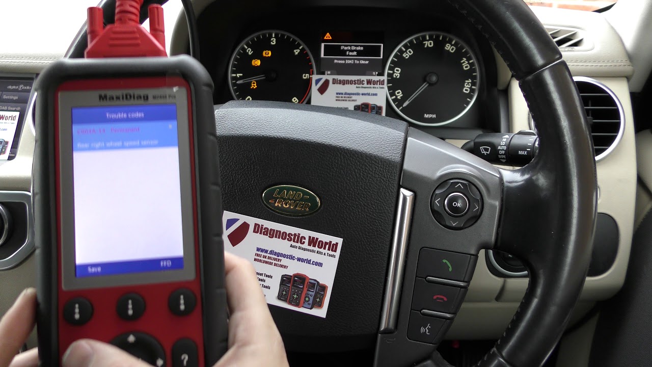 Land Rover Jaguar ABS Warning Light Easy Reset Fix Autel MD808 Pro  Demonstration C003A