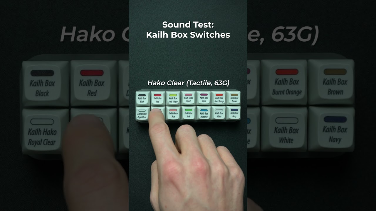 Sound Test - Kailh Box Switches!