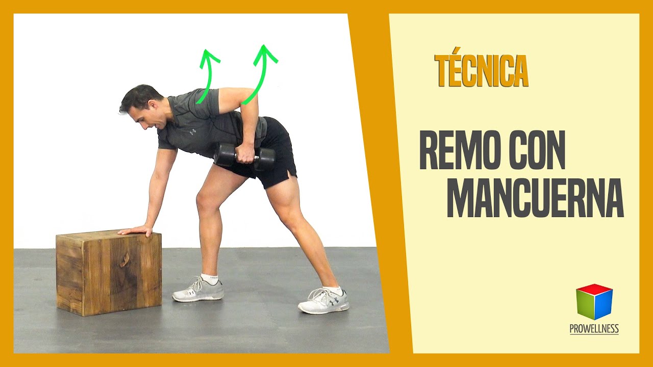 Remo con mancuerna - TUTORIAL