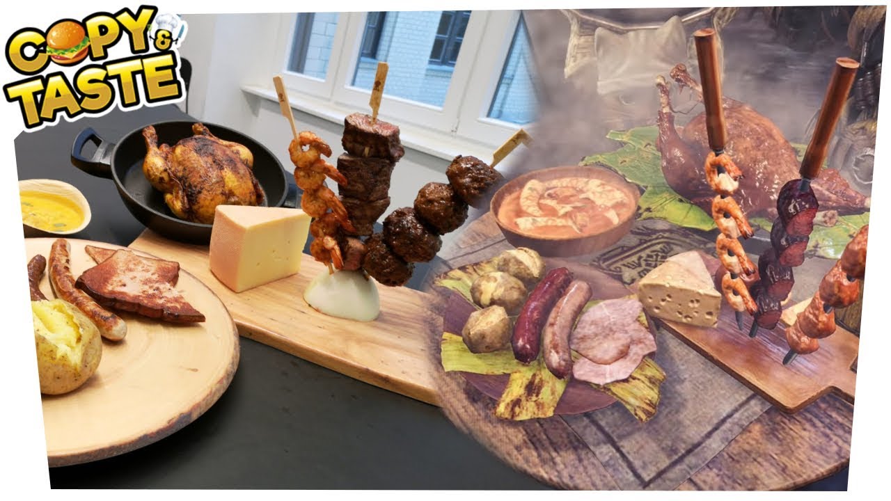 Die MONSTER HUNTER WORLD FLEISCH-PLATTE nachkochen!!! 🥘🍗🍖🥩 Copy & Taste #CaT
