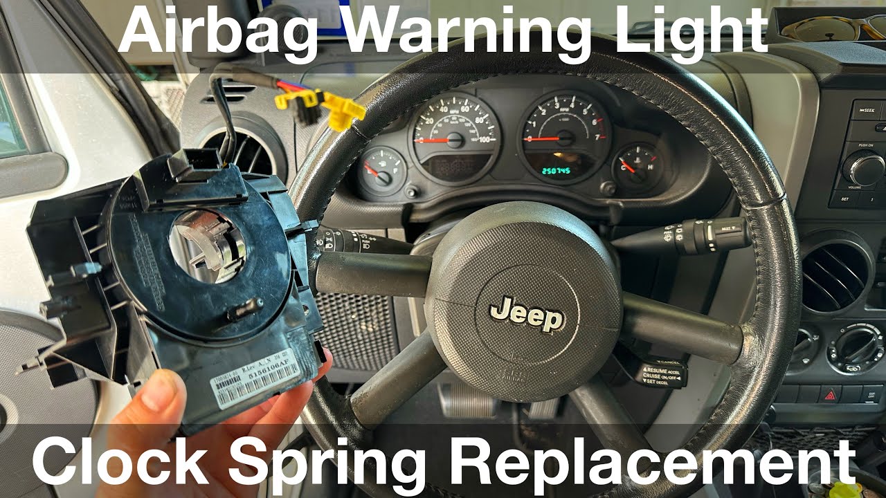 Как отключить индикатор подушки безопасности — снимите подушку безопасности и замените часовую пр...