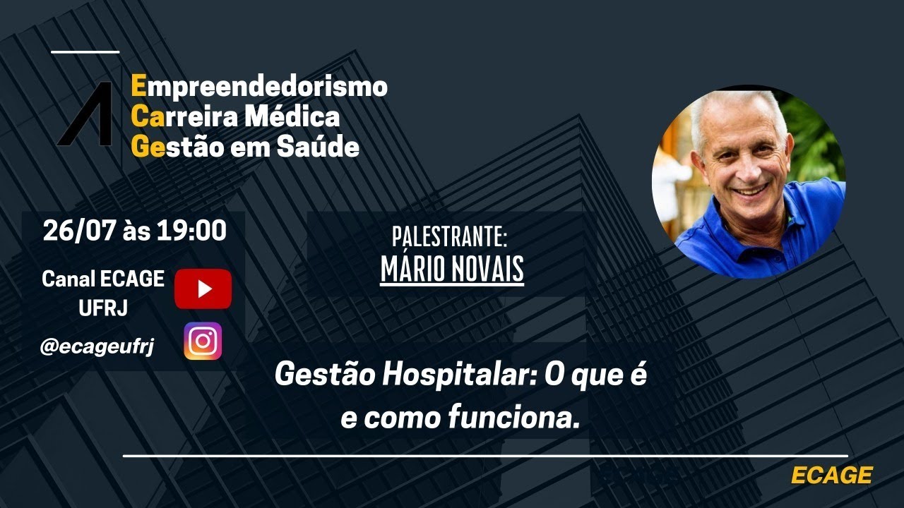 Aula 26/07/2021 - Gest&atilde;o Hospitalar: o que &eacute; e como funciona?