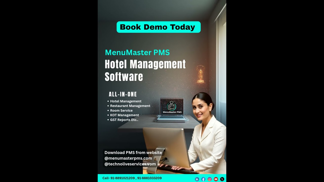 Hotel management software | Free Demo | Hotel POS System | MenuMaster PMS 