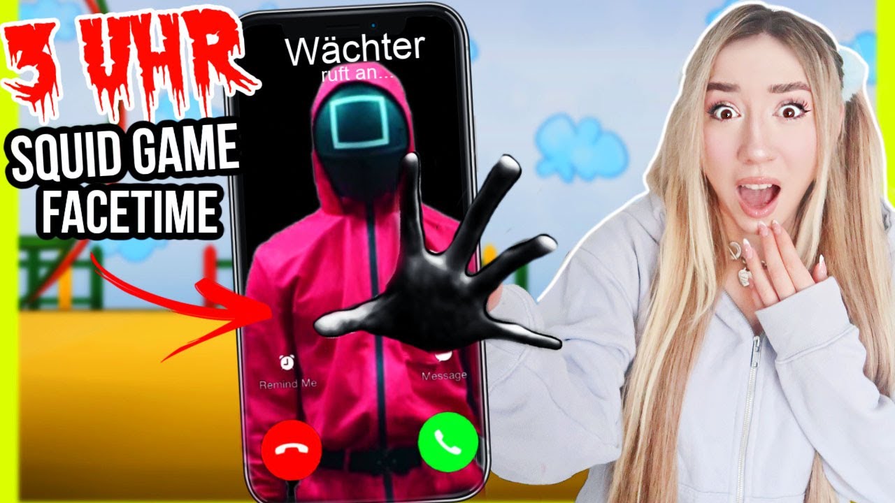 никогда не звоните Красному СТРАЖУ из SQUID GAME сериала Netflix в НОВОМ ГОДУ в реальной жизни ночью