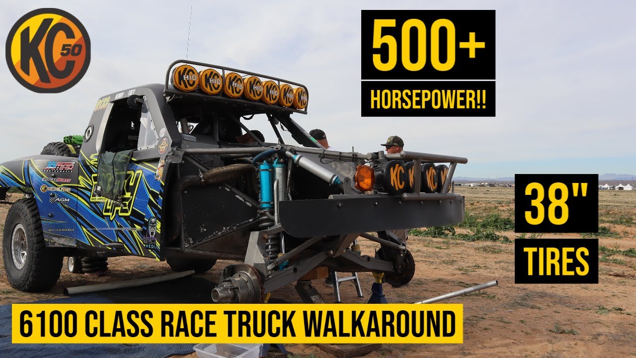 KC HiLiTES® - Race Truck and Chase Truck Walkarounds | Offroad Racing 6100 Class Truck Build