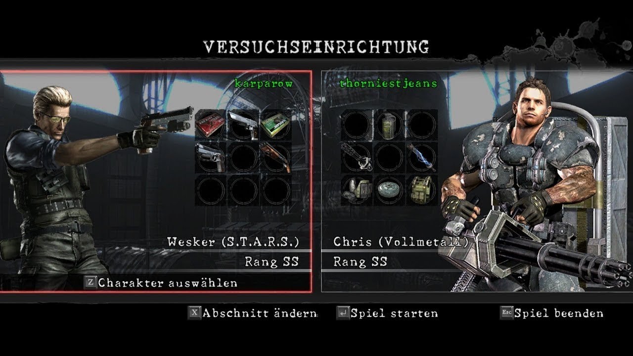 Resident Evil 5 Gold Edition [PC] - Mercenaries United - Experimental Facility DUO(Wesker/Chris)847k