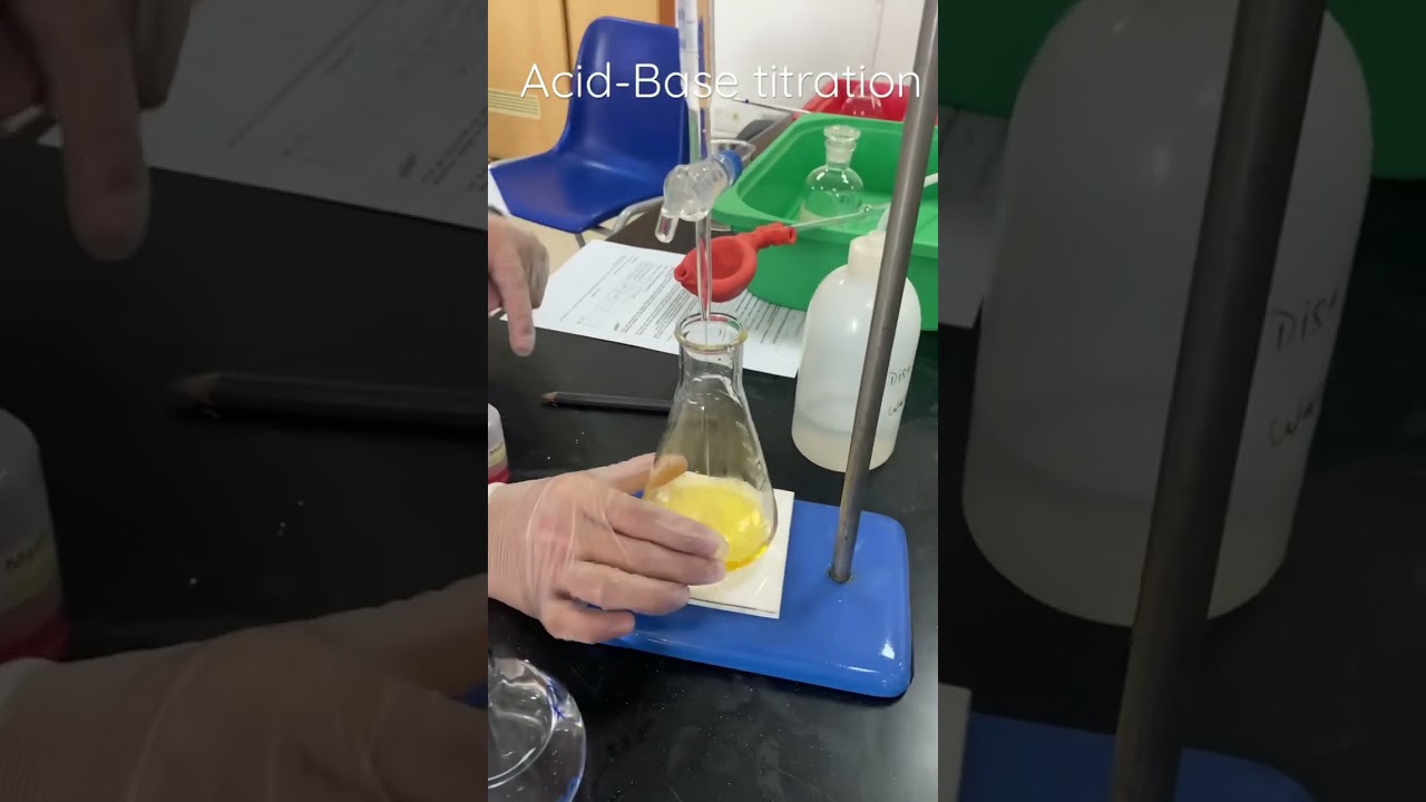 Acid-base titration (methyl orange)