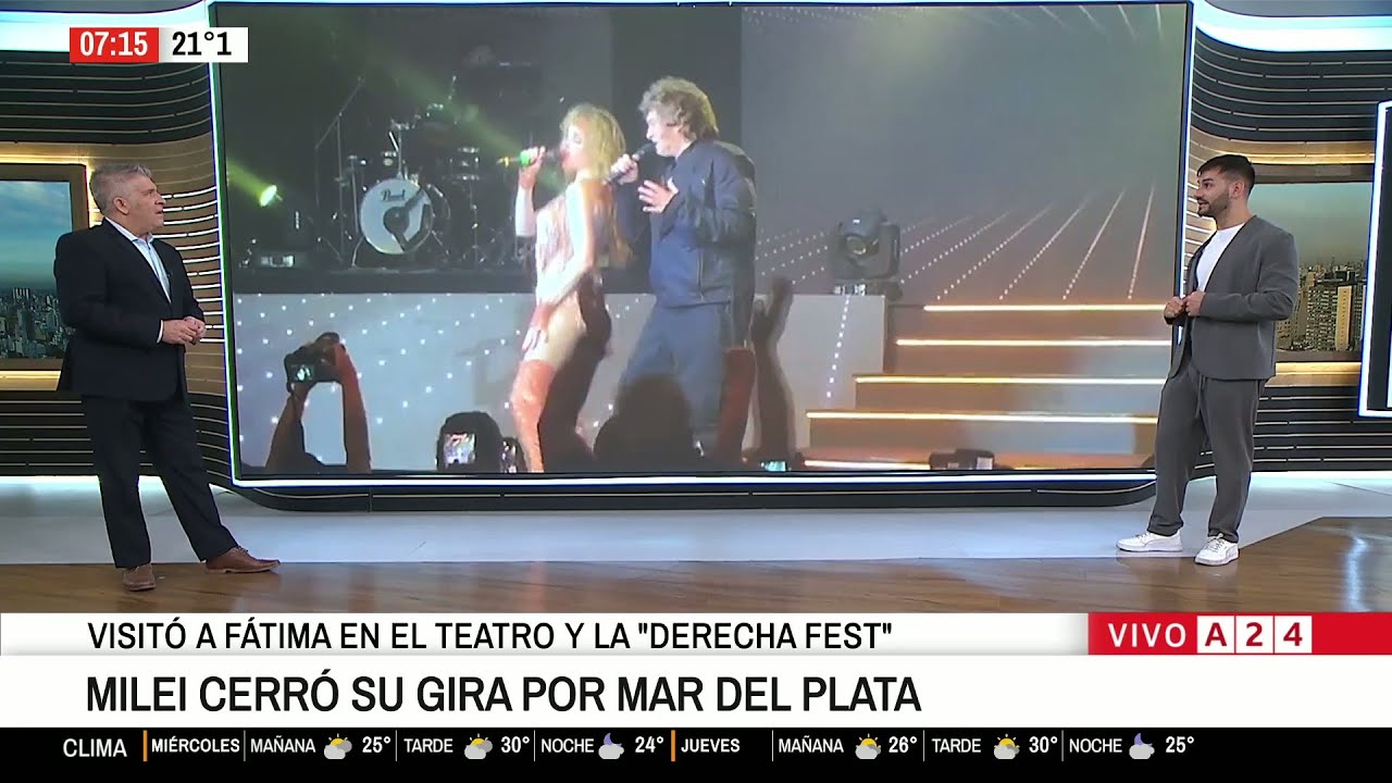 📢 Javier Milei cerró su gira por Mar del Plata