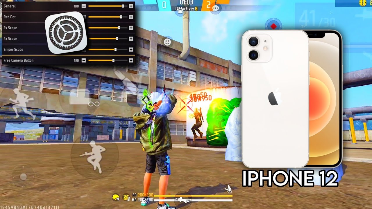 Настройки чувствительности Free Fire для iPhone 12 ⚙️ | Настройки для хедшотов в Free Fire на iPh...