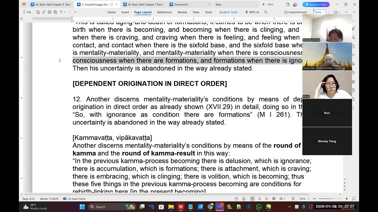 Visuddhimagga - Section of Wisdom - 2026-  Purification of overcoming doubts - Part 3